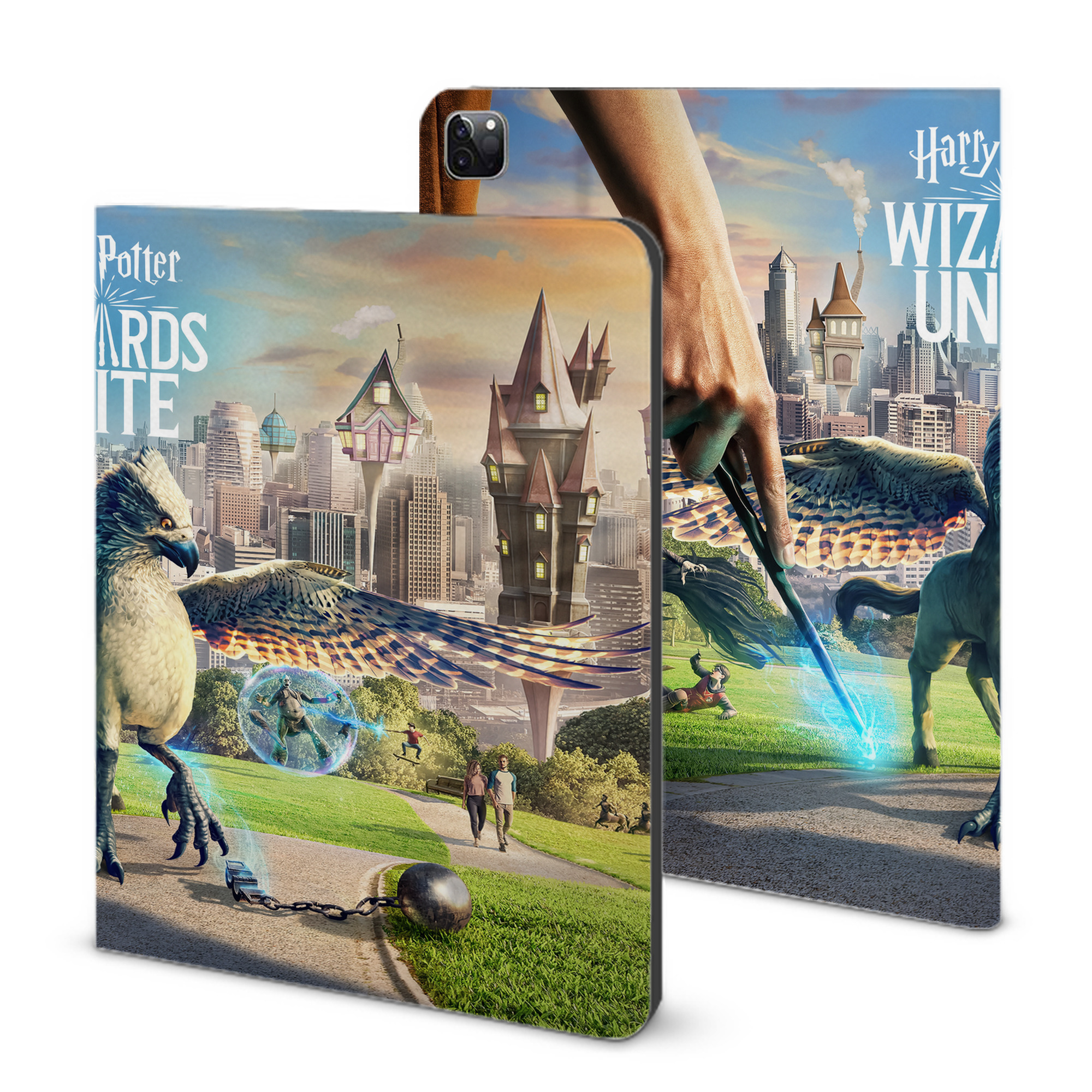 （画像用） Harry Potter ハリー・ポッターシリーズ IPad ケース ブック型 PUレザー TPU 耐衝撃 軽量 薄型 ペン収納なし 全面保護 IPad 各モデル対応
